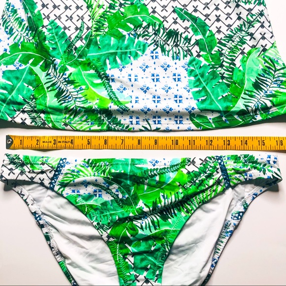 Nanette Lepore Swim NWT Palm Patchwork Bikini 12 - Picture 11 of 16